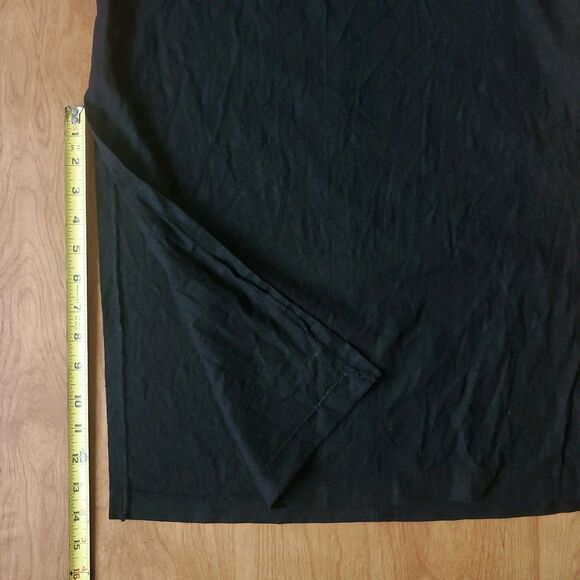 VTG Pencil Skirt Size 4 Black Linen Blend 30" x 36" Long Slit Lagenlook Lagom - Picture 12 of 14